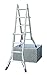 Produktbild KRAUSE lei565 die Füße, 4 x 4 Sprossen, 4.1 m Teleskop Leiter Gelenk ohne Extension/2.05 m/1.25 m Höhe
