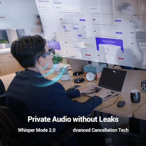 RayNeo Air 2 AR Glasses - Smart Glasses with 201" Micro OLED, Ultra-fast 120Hz, 600nits Brightness, 1080P XR Glasses, Compatible with iPhone 15... - Image 7