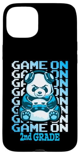 Game On 2nd Grade Back To School Funny Panda Bear �Q�[�}�[ �X�}�z�P�[�X iPhone 15 Plus �p