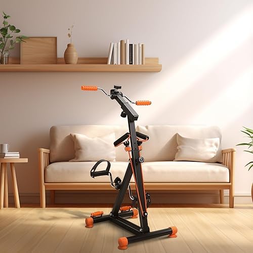 EKYLIP Arm and Leg Pedal Exerciser for Senior - Full Folding Pedal Exerciser for Seniors, Adjustable Resistance, Bike Pedal Exerciser While Sitting Physical Therapy, with Anti-Slip & Shock-image-29