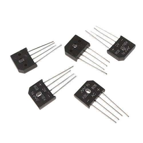 5X GBU606 Bridge Rectifier Flat Bridge 6A 600V High Frequency Medium Power