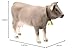 Schleich Farm World Braunvieh Cow Animal Figurine - Highly Detailed and Durable Farm Animal Toy, Fun and Educational Play for Boys and Girls, Gift for Kids Ages 3+