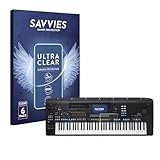 savvies Protector Pantalla para Yamaha Genos2 6 Unidades - Película Ultra Transparente