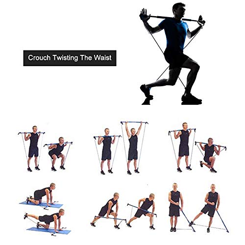 Anself Equipamentos de ioga Esportes de fitness Pilates Rods Uso doméstico Alta elasticidade Emagrec