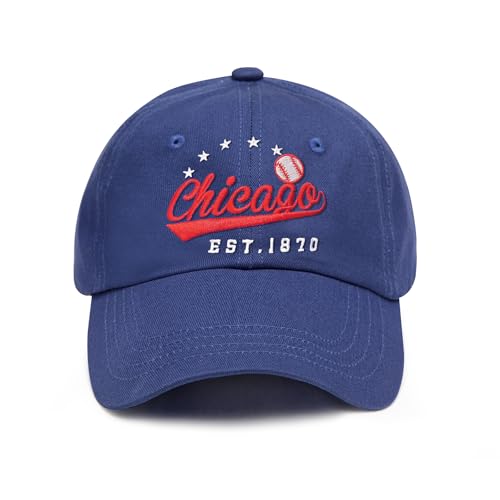 QUVAEKW Embroidered Trucker Hat for Men Women, City Adjustable Snapback Baseball Cap for Sports Fans Gift