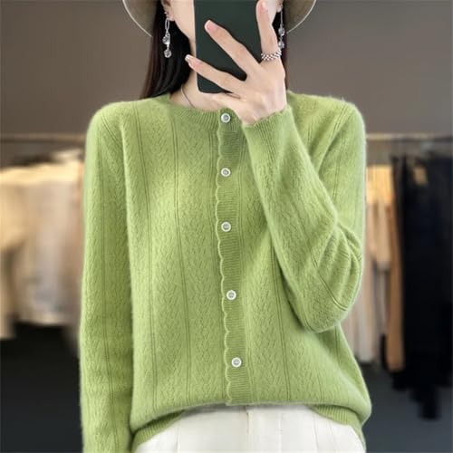 Women's Cashmere Cardigan Sweater Casual Soft Long Sleeve Button Down Knitted Sweater Jacket4