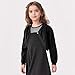RIMILLCESS Girls Cardigan 5-6 Years Black Bolero Shrug Sweater Knit Crop Jacket