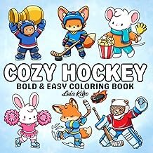 Original Summary Ebook Cozy Hockey: Bold & Easy Cute Animal Hockey Coloring Book - Simple Ice Hockey Scenes, Kawaii Sports Characters, Fun Winter Activities & Stress-Relief ... Teens and Adults (Cute & Cozy Coloring Books) 2025