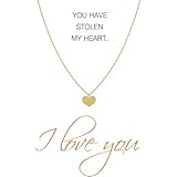 herz englisch aussprache Ankerkette mit liebendem Herz-Anhänger aus hochwertigem 925/- Sterlingsilber, aufwendig vergoldet