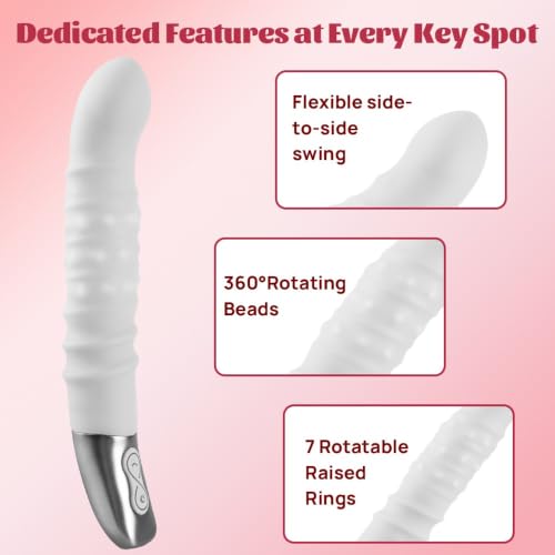 360° Rotating Beads G Spot Vibrator 9in Dildo Vibrator for Women - Image 4