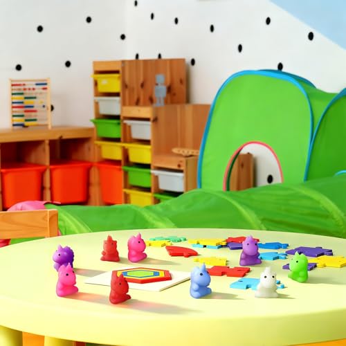 Civaner 60 Pcs Mini Taba Unicorn Toys Small Unicorn Sensory Party Favors Goodie Bags Stuffers Cute Fidget Treasure Box Toys for Classroom Prizes and Autism Anxiety ADHD - Image 6