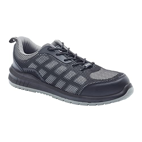Blackrock S1-P Newport Composite Safety Trainers, Ultra Lightweight, Mens and Womens, Wide Fit, Work and Utility Footwear, PPE, Composite Toe Cap, Canvas, Metal-Free - Size 9