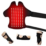 Bnlei Wearable Red Light Therapy Wrap for Body Pain Relief - 3-in-1 660nm Red & 850nm Near-Infrared LED Pad with Heat for Muscle Repair, Feet, Knee, Ankle, Foot, Hands, & More Body Areas