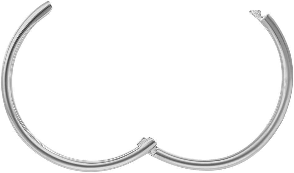 14k Yellow Gold or White Gold Dainty Endless Huggie Hoops Sleeper Earrings - 5 Sizes