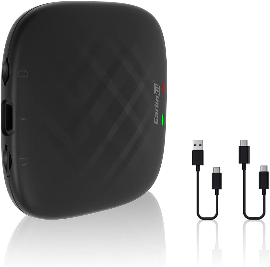 Carlinkit Android Ai Box V3, Support Netflix / Youtube / Disney+, Navigation GPS - 4G Cellular - SIM&TF Card, Only Suitable for Cars with Built-in Wired CarPlay