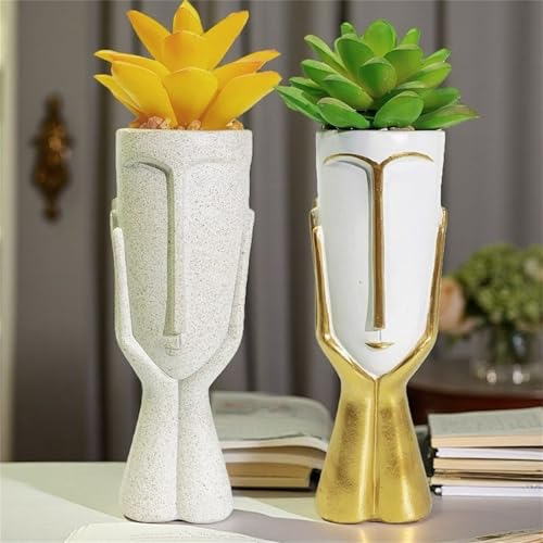 Pot fleur résine mini format pour petite plante grasse sans encombre