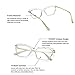 FEISEDY Cat Eye Glasses Frame Clear Lenses Lightweight Eyewear for Women B2440