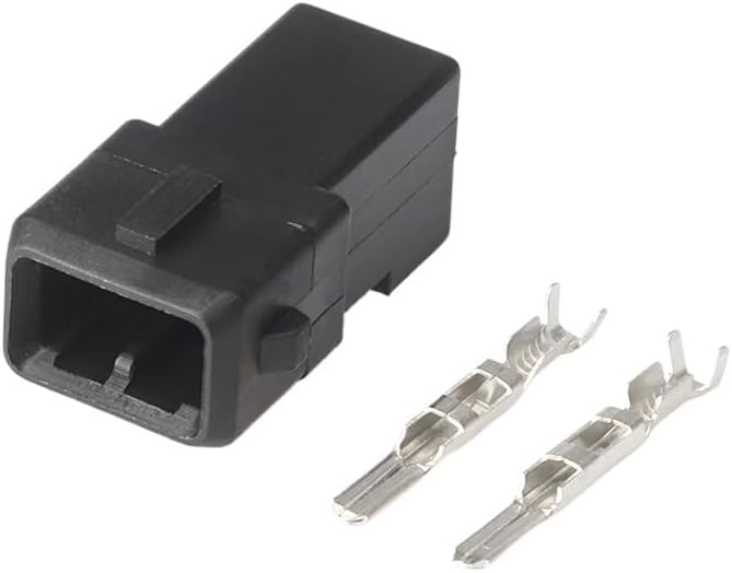 CHAOF 1 Set 2 Pin Fuel Water Proof EV1 Automotive Electrical Connector Fuel Injector Male Female Plug for 282762-1 282189-1(Army Green,20 Sets)