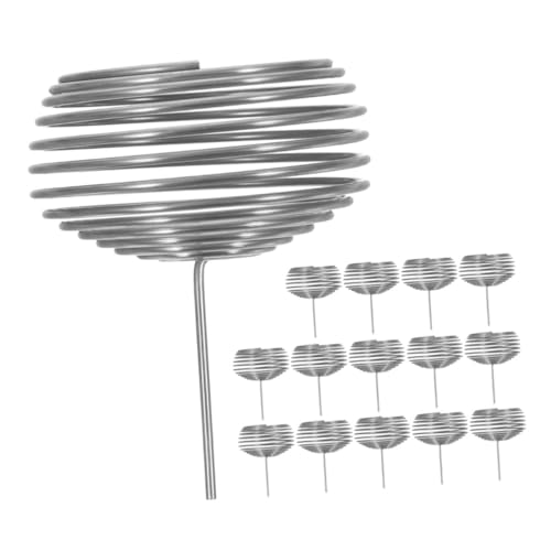 HIAKDOFT 16piezas Caja De Fertilizantes De Acero Inoxidable Malla Para Flores Portátil Para Plantas Maceta Orquídeas y Bonsáis Vaso Nutritivo Para Plantas