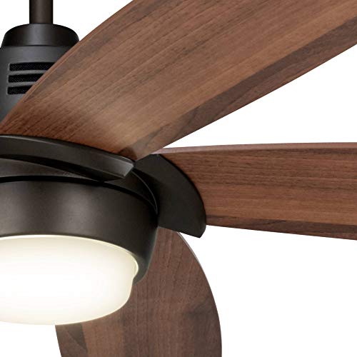 56" Casa Ecanto Oil-Rubbed Bronze LED Ceiling Fan - Casa Vieja - Image 3