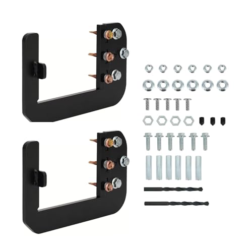 Heavy Duty RV Bumper Reinforcement Brackets Kit for 4-4.5 Square Bumpers - with Drill Bit & Tool Set Easy Bolt-On Installation 400LBs Capacity