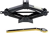 2PCS Car Scissor Jack Kit 2 Ton Portable Lift with Ratchet Wrench Universal Tire Jack Compatible with Cars