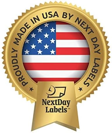 NextDayLabels – 4-1/4" x 5-1/2" Rectangular Sticker Labels for Printer - White Laser/Inkjet Printer Labels Return Address Labels Shipping Label Stickers (50 Sheets, 4 Per Sheet, 200 Labels)