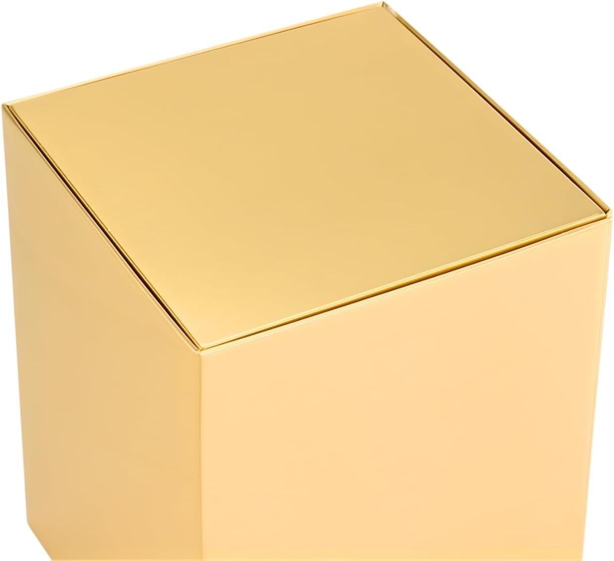 Bronze Niche Cremation Urn, Gold, Solid, Adult Sized, 7 Inches High