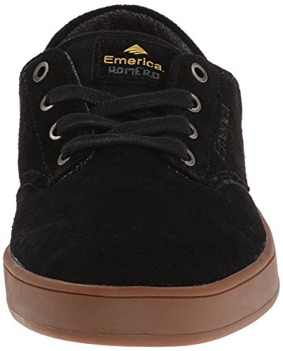 Emerica Men\'s The Romero Laced Skateboarding Shoe,Black/Gum,10.5 M US
