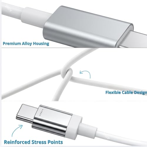 Image of 45w C to C Ultra-fast Cable | PD Super Fast Charge & Data Sync | Compatible with Nothing Phone 4a Pro /4a /3 /3a Pro /3a /lite /2a /2a Plus /2 /CMF Phone 2 pro /1 /Tablet /Laptop | Original Superfast Charge