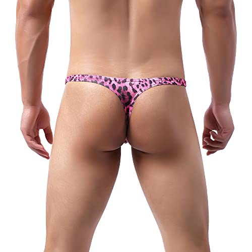Joinfun Men's Anatomic Briefs Leopard Underwear Low Waist Animal Print Mens Thong Briefs #TOP5