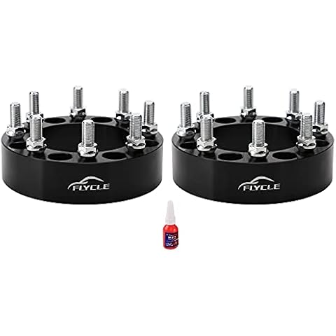 FLYCLE 8x6.5 Wheel Spacers 2'' for 1994-2011 Ram 2500 3500, 8x165.1mm 8 Lug Forged Wheel Spacer for 1988-1996 F250,1992-1997 F350 with 9/16-18 Studs & 126.15mm Bore Cover