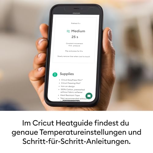Cricut EasyPress Mini Transferpresse | DIY Mini Heizpresse Plottermaschine | Mini Press für Cricut Wärmeübertragung Projekte | Mini Bügeleisen Presse für T-Shirts, Hüte, Schuhe Taschen | Blau