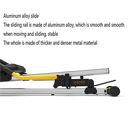 Image of Rowing Machine for Home Use Foldable Hydraulic Rowing Machine Silent Rowing Device Abdominal Fitness Equipment 5 Gears Resistance