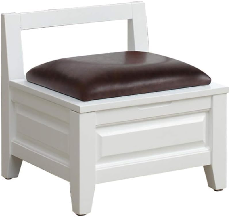 Pouf de rangement en bois dossier pour gagner de la place autour de la table basse