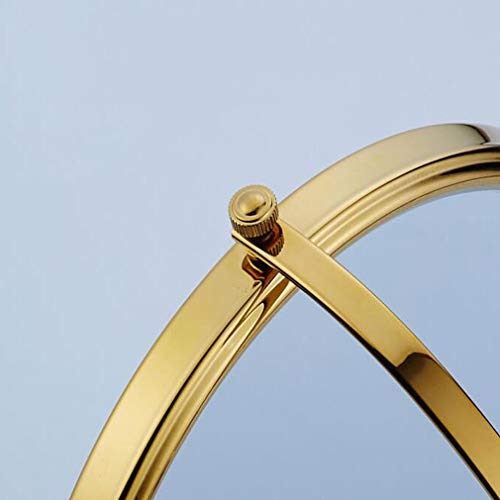 Miroir cosmétique mural double face pivotant 360° noir 3X - 6