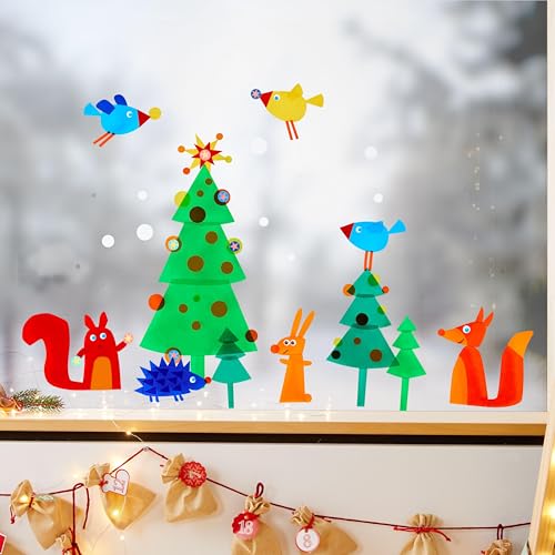 Décoration de Noël pour fenêtre à fabriquer en famille - 2