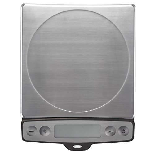 image for OXO 1128380 1128380 Good Grips Stainless Steel Food Scale with Pull Ou