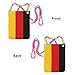 kurue German flag Print Small Crossbody Shoulder Bag, Cell Phone Bag Wallet Purses with Adjustable Strap for Women