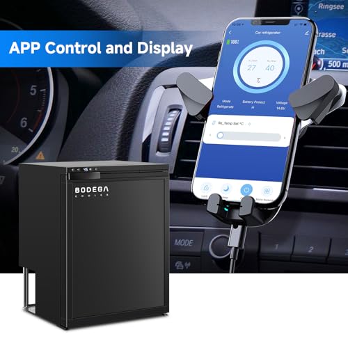 BODEGA BODEGACOOLER 12 Volt Refrigerator, RV Refrigerator APP Control, 65L(2.3cu.ft.) RV Fridge Freezer, Car Refrigerator with Lock, (4℉-46℉) Travel Compressor Cooler 12/24V DC for Truck, RV, Camping