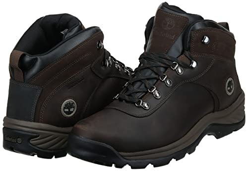 Timberland Bota masculina Flume Mid impermeável para caminhada, Marrom escuro, 10