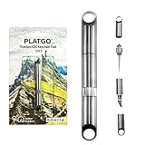 100% Titanium Alloy Toothpick Keychain Toothpicks 3 in 1, EDC Toothpick, Camping Toothpick, Micro To