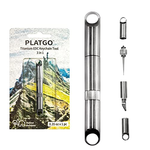 100% Titanium Alloy Toothpick Keychain Toothpicks 3 In 1, Edc Toothpick, Camping Toothpick, Micro Toothpick, Mini Cutter, Mini Car Window Breaker, Keychain Toothpick Tools Gifts For Men And Women #TOP4