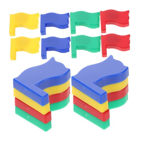 SOLUSTRE 32 Piezas Imanes Pequeños Coloridos para Pizarra y Frigorífico Imanes de Bandera para Aula Organizador Magnético para Oficina y Cocina Decoración Funcional y