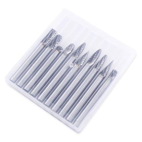 Carbide Burr Set 1/4" Shank 1/4" Head, 10-Pack by SKWOTZKOFF - Image 6
