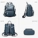 ALTOSY Genuine Leather Backpack Purse for Women Large Shoulder Bag With Laptop Compartment Multiple Pockets(S106 Indigo Blue)