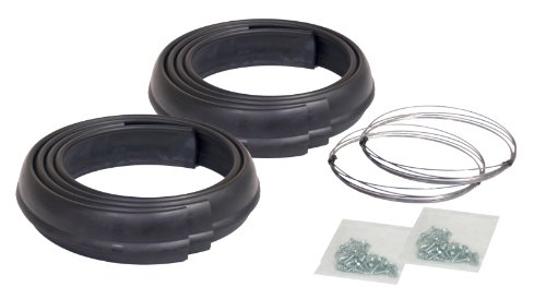 Pacer Performance 52-192 Flexy Flares Black 1-3/4" x 58" Heavy Duty Reinforced Rubber Fender Extension Kit - 4 Piece