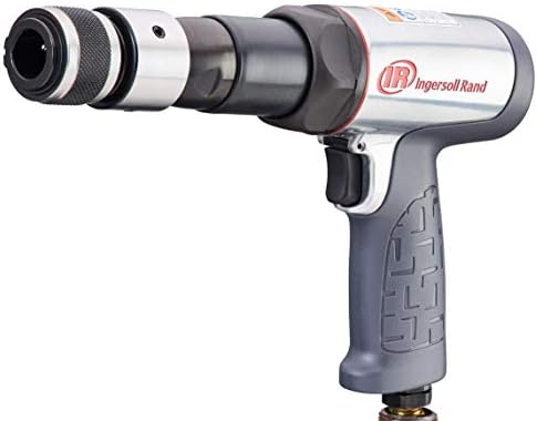 Ingersoll Rand 119MAX Long-Barrel Air Hammer, Quick Change Retainer, Anti Vibration Power Tool, Comfort Grip, Lightweight, Gray