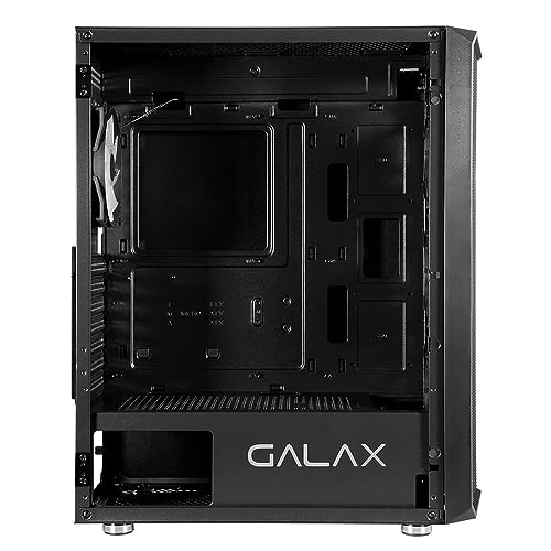 Gabinete Galax Revolution-07, com Fans Rgb, Mid-tower, Vidro temperado - Preto