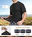 Dalavch 5 Pack Men’s Compression Shirts Short Sleeve Cool Dry Sports Athletic Workout Base Layer Undershirt T-Shirt Tops 5 Black Large